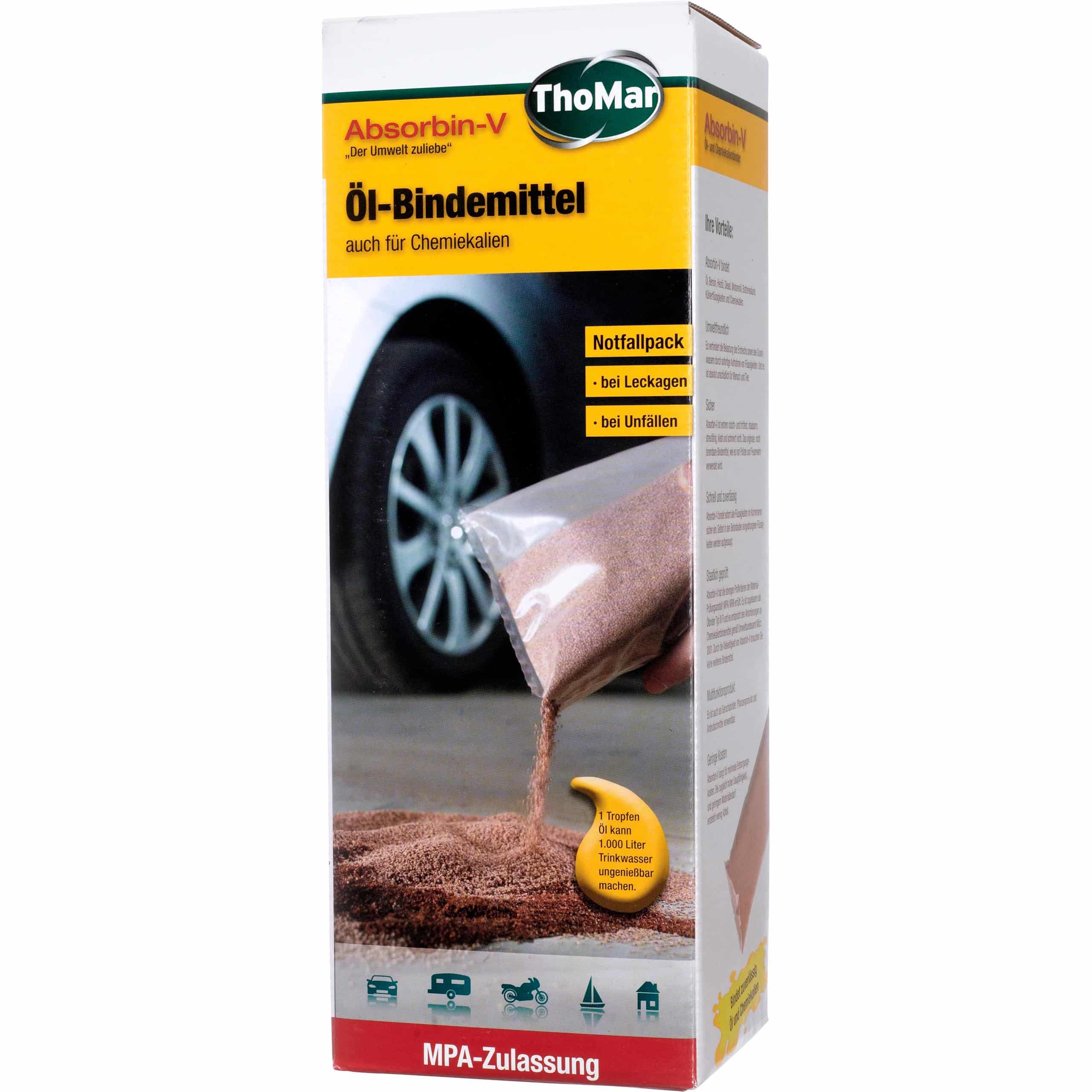 ThoMar Absorbin-V Öl- und Chemikalienbinder 1kg - Motorradzubehör - Werkstattzubehör