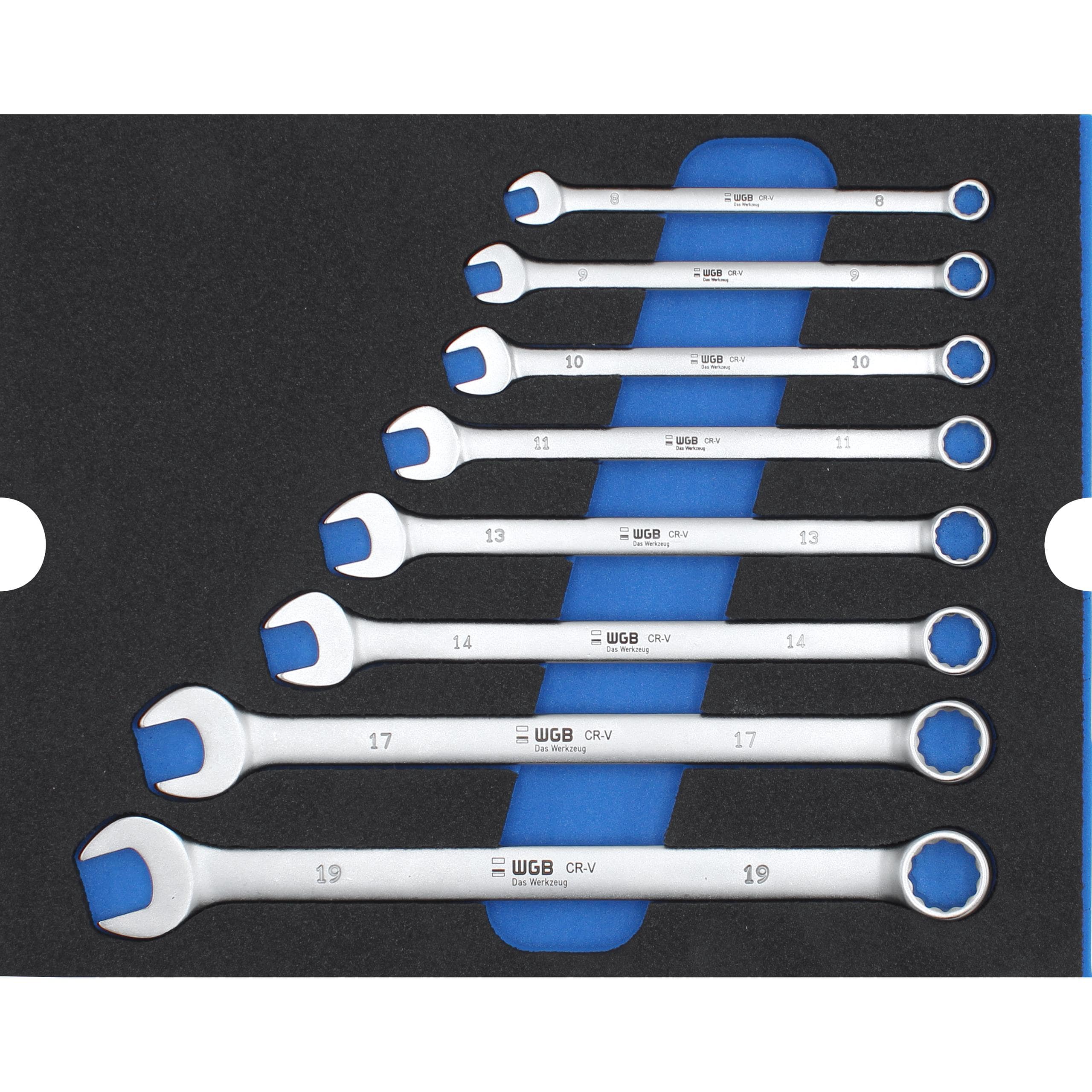 WGB MES blau Ringmaulschlüsselsatz extralang 8-teilig - Motorradzubehör - Werkzeuge