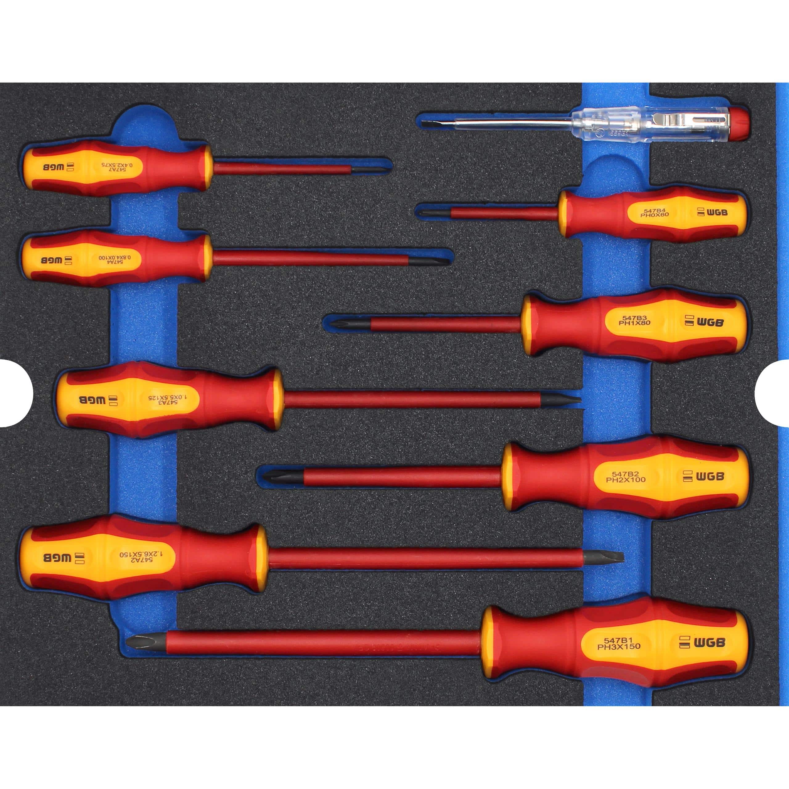 WGB MES blau Schraubendrehersatz VDE 9-teilig - Motorradzubehör - Werkzeuge