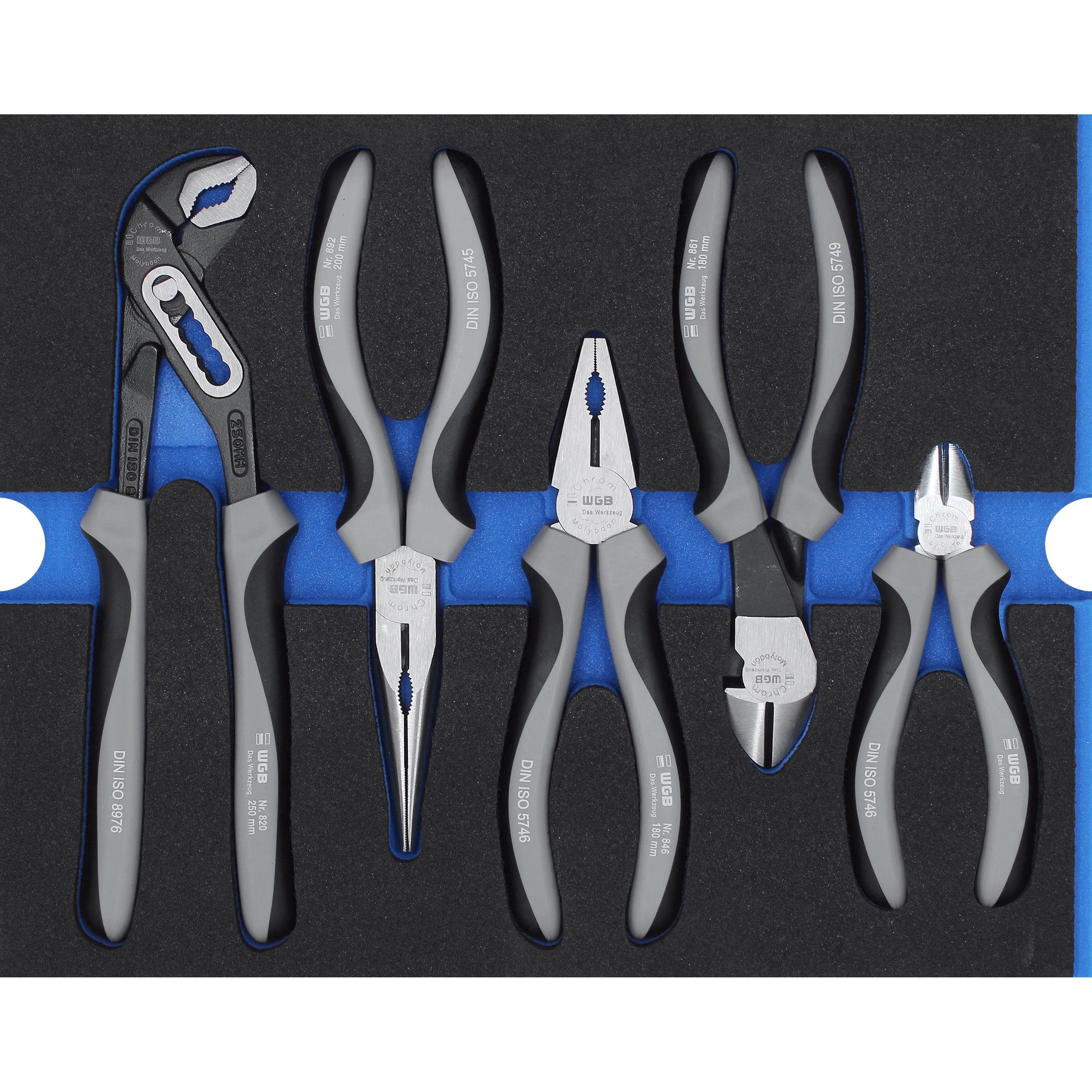 WGB MES blau Zangensatz 5teilig - Motorradzubehör - Werkzeuge