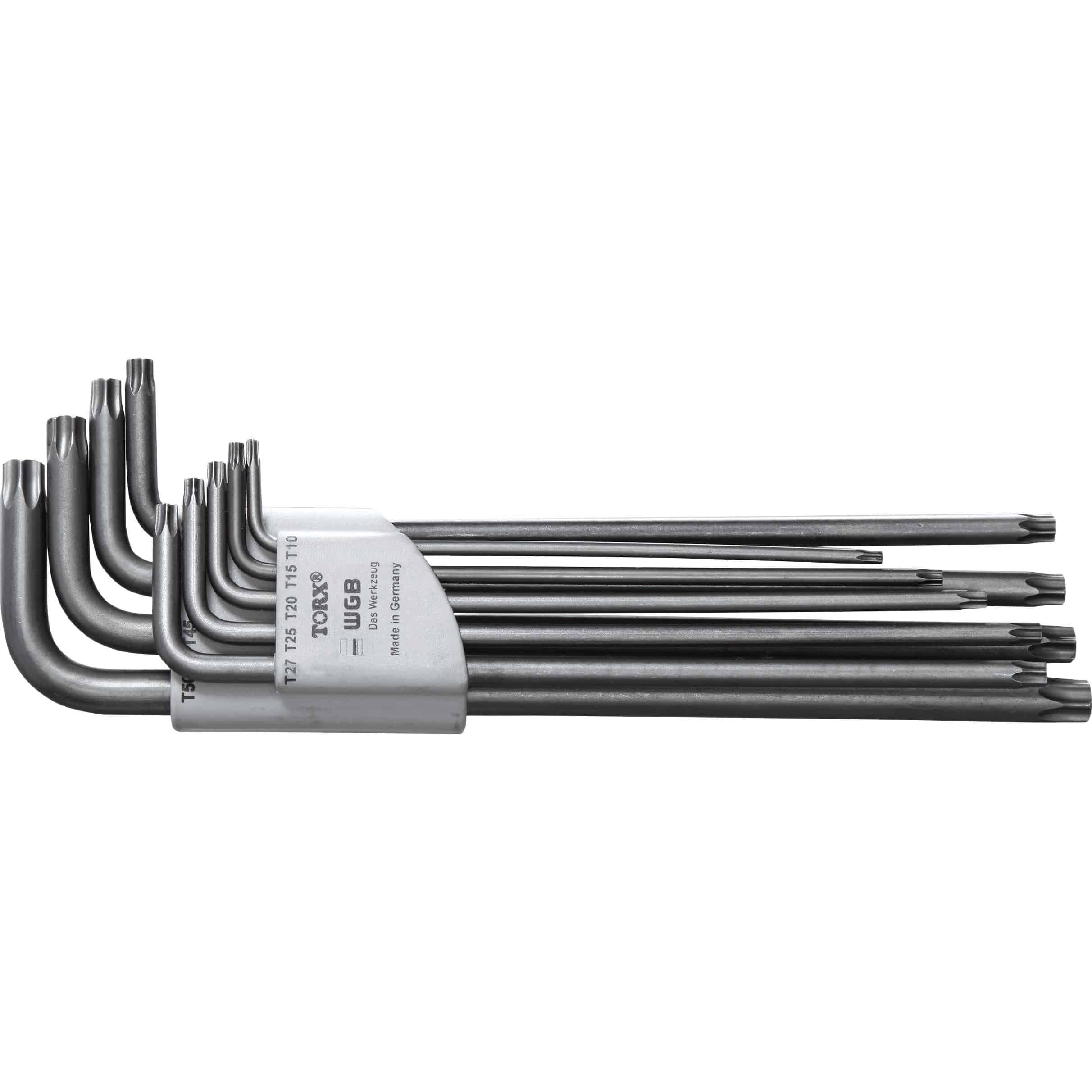 WGB Winkelschlüsselsatz T-Profil 9-teilig TX10-TX50 - Motorradzubehör - Werkzeuge