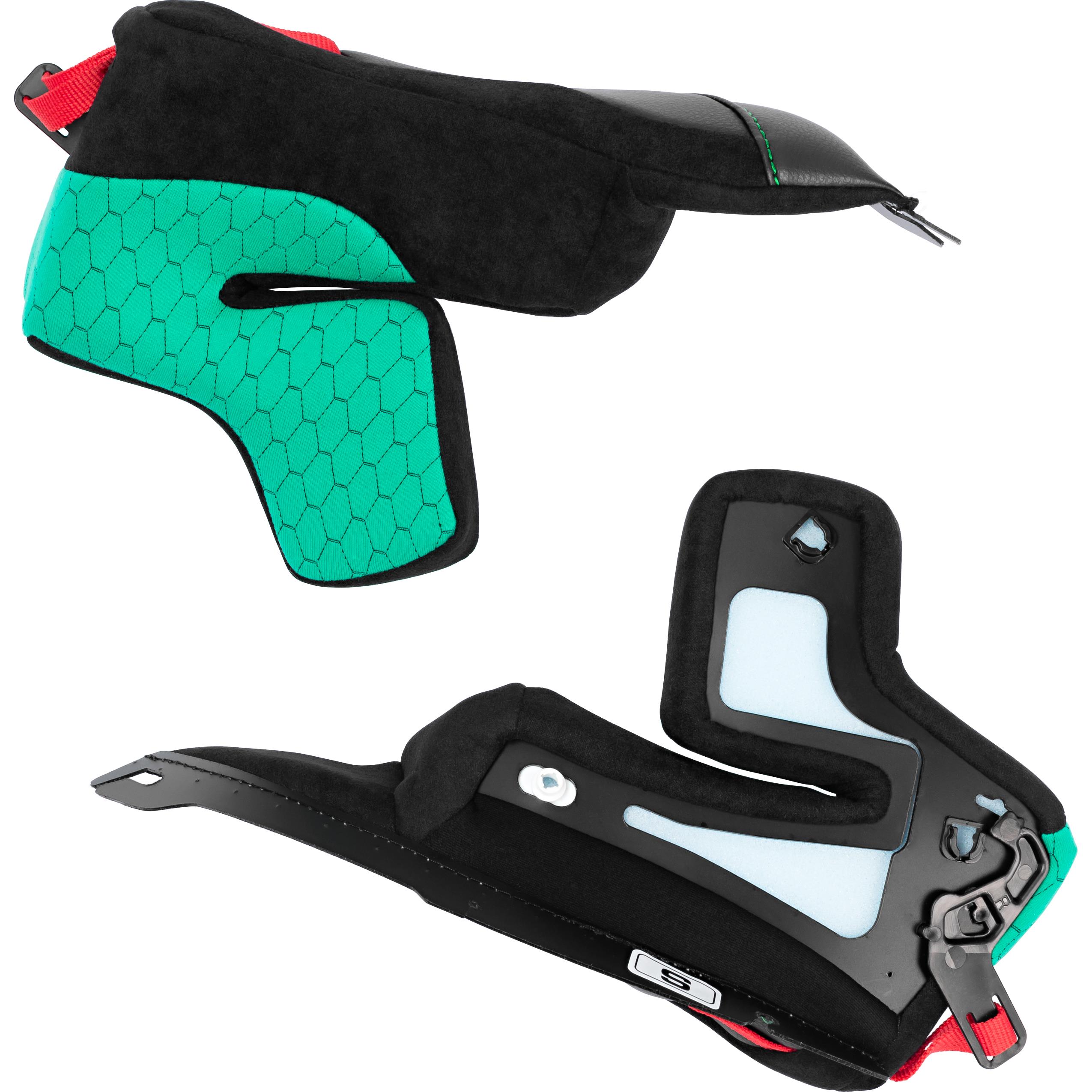 X-Lite Wangenpolster X-803/Ultra Carbon grün XXS-XS-S (37mm) - Helme & Brillen - Motorradhelme Zubehör