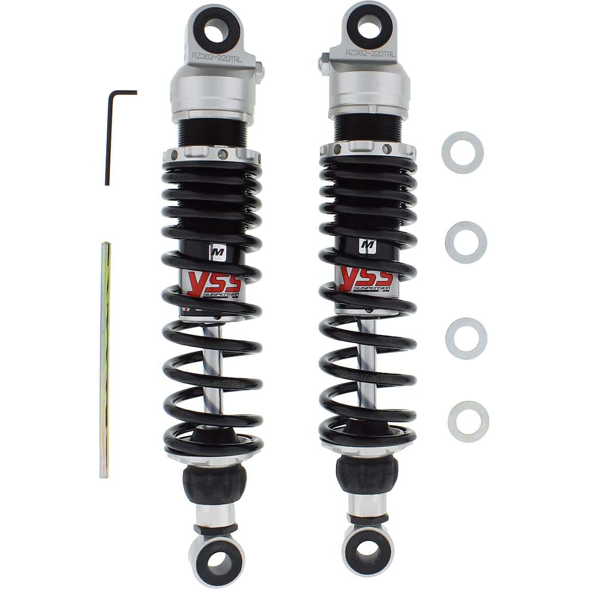 YSS Federbeine Z362 Stereo schwarz 320L für Yamaha SR 500 - Motorradteile & Ersatzteile - Federung & Gabel