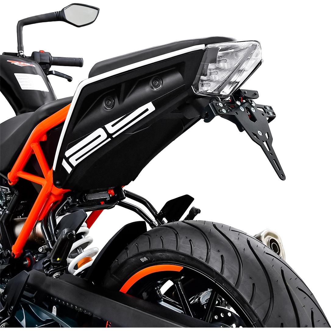 Zieger Kennzeichenhalter Pro für KTM Duke 125/390 2017- - Motorradteile & Ersatzteile - Anbauteile
