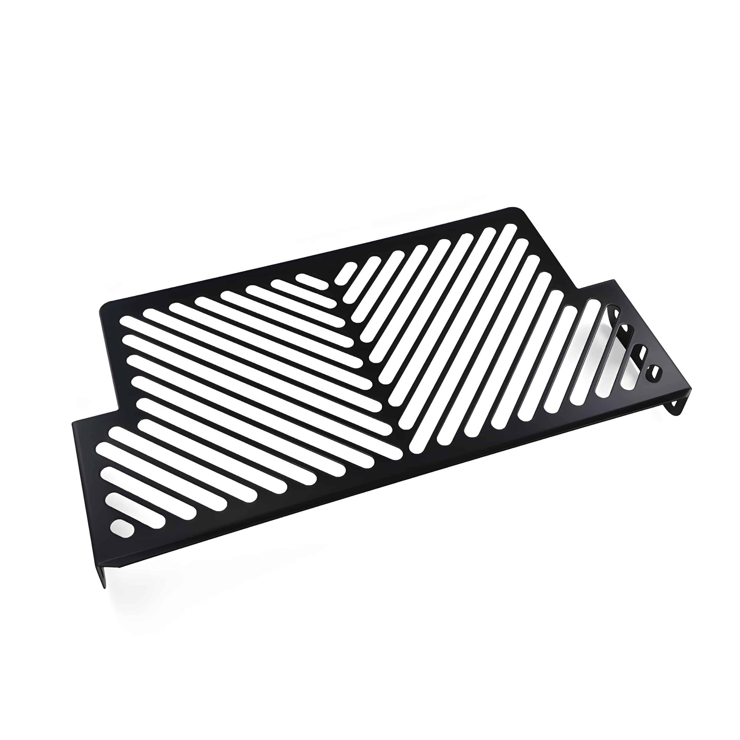 Zieger Kühlerabdeckung Clean schwarz für Suzuki DL/KLV 1000 V-Strom - Motorradteile & Ersatzteile - Verkleidungen & Abdeckungen