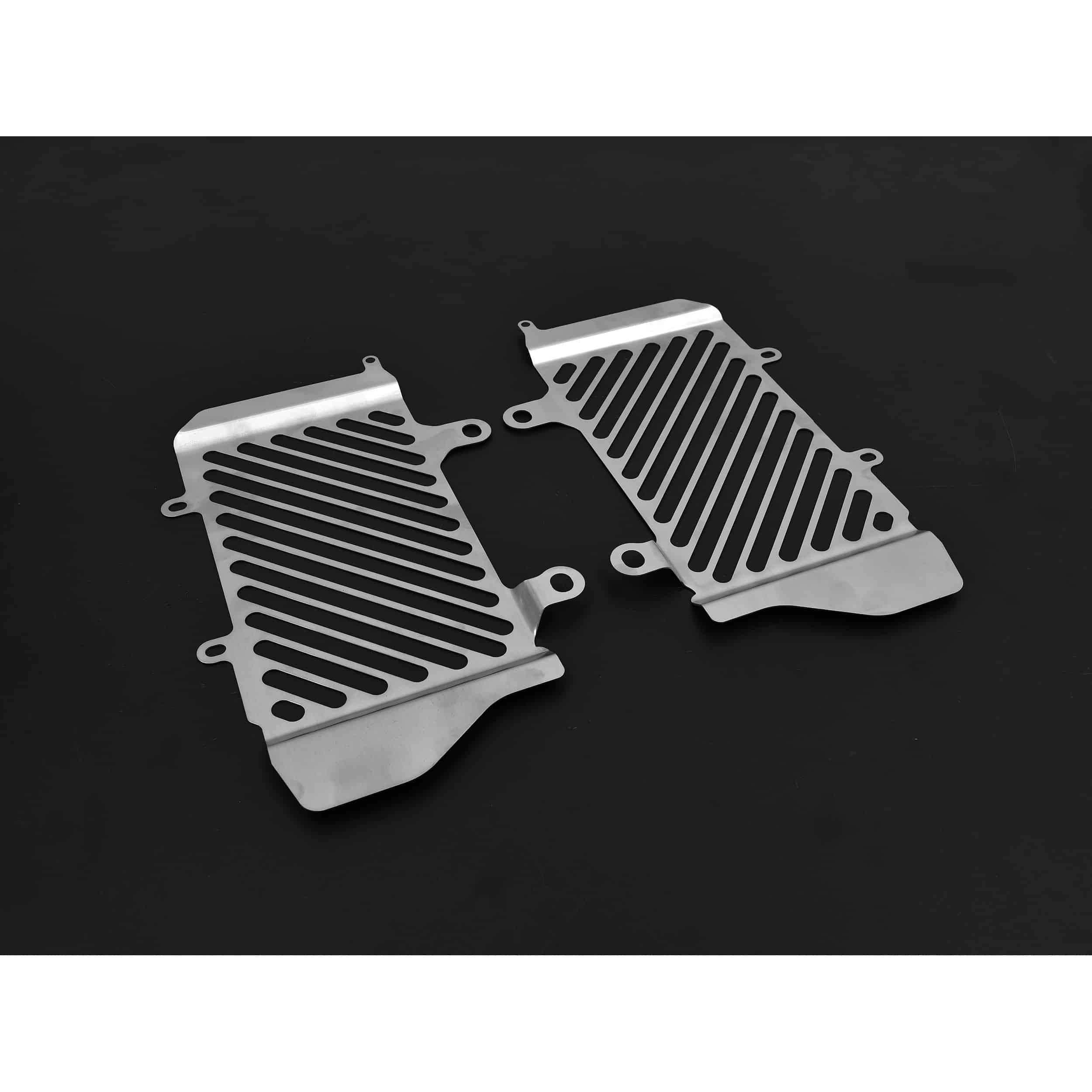 Zieger Kühlerabdeckung Clean silber für Honda CRF 1100 L Africa Twi - Motorradteile & Ersatzteile - Verkleidungen & Abdeckungen