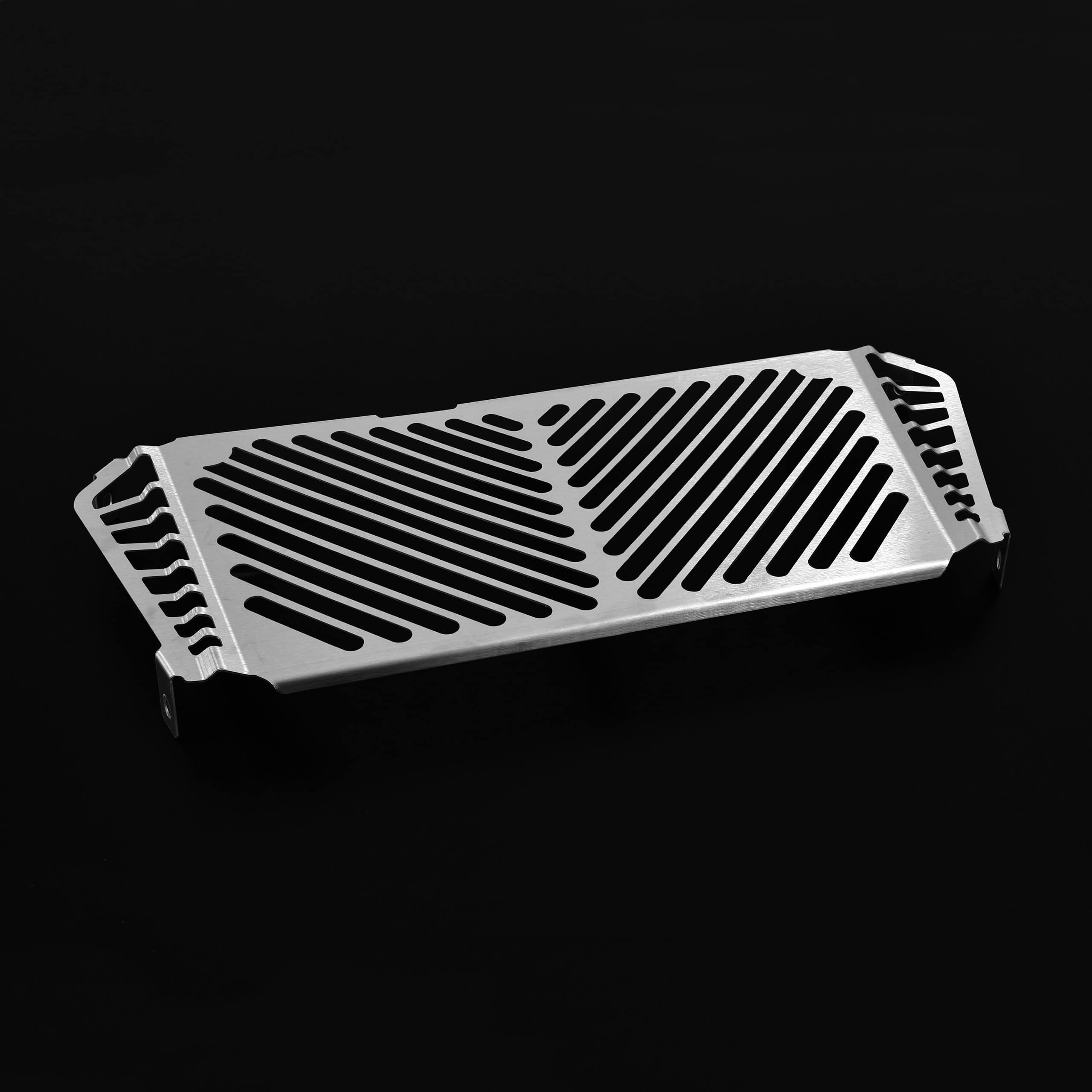 Zieger Kühlerabdeckung Clean silber für SL/SMV Shiver/Dorsoduro - Motorradteile & Ersatzteile - Verkleidungen & Abdeckungen