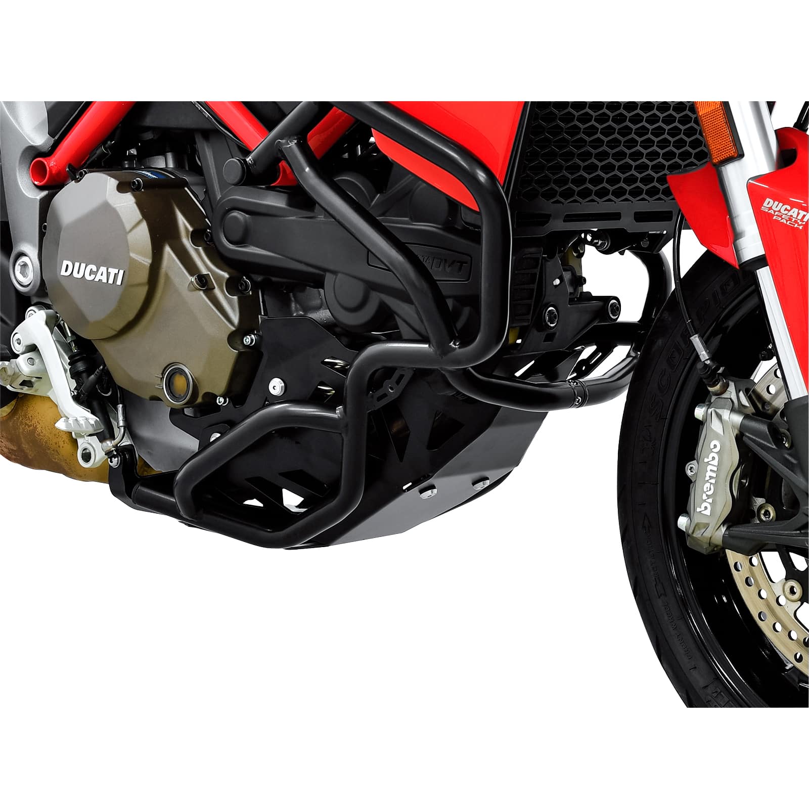 Zieger Motorschutz Alu schwarz für Duc Multistrada 1200 2015-2017 - Motorradteile & Ersatzteile - Anbauteile