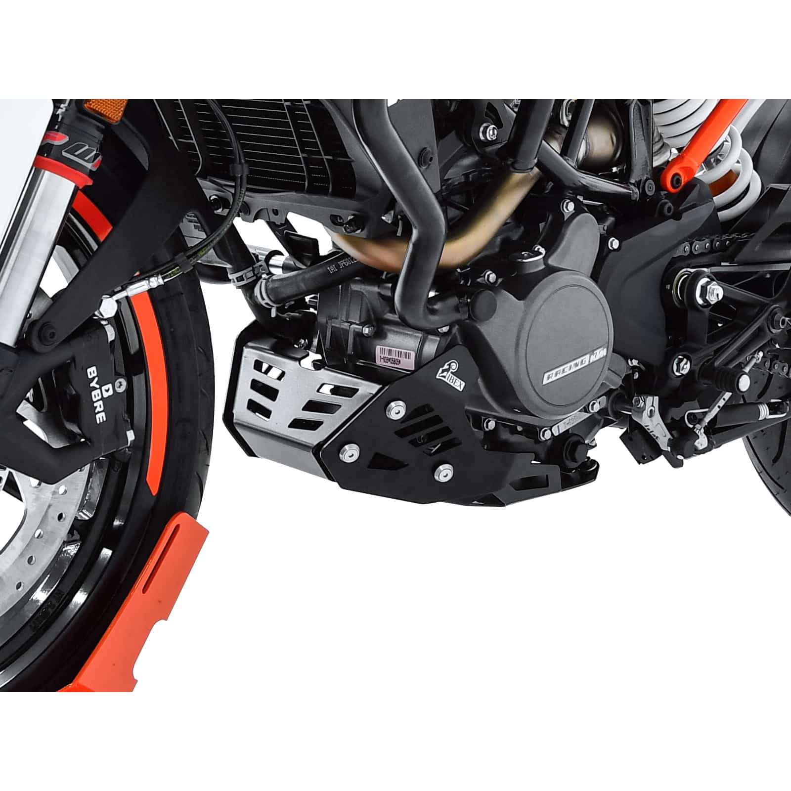 Zieger Motorschutz Alu schwarz für KTM Duke 125 2017- - Motorradteile & Ersatzteile - Anbauteile