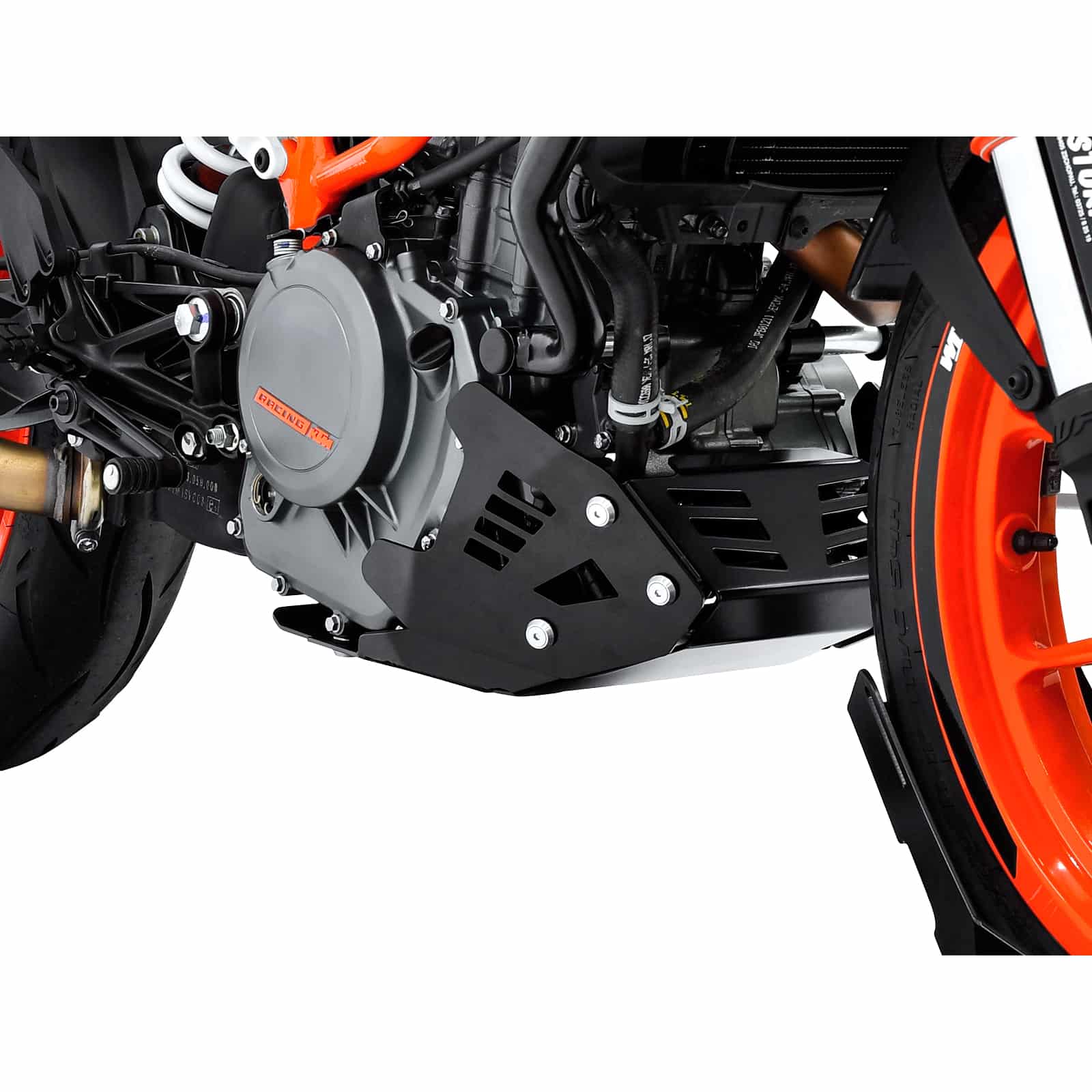 Zieger Motorschutz Alu schwarz für KTM Duke 390 2017- - Motorradteile & Ersatzteile - Anbauteile