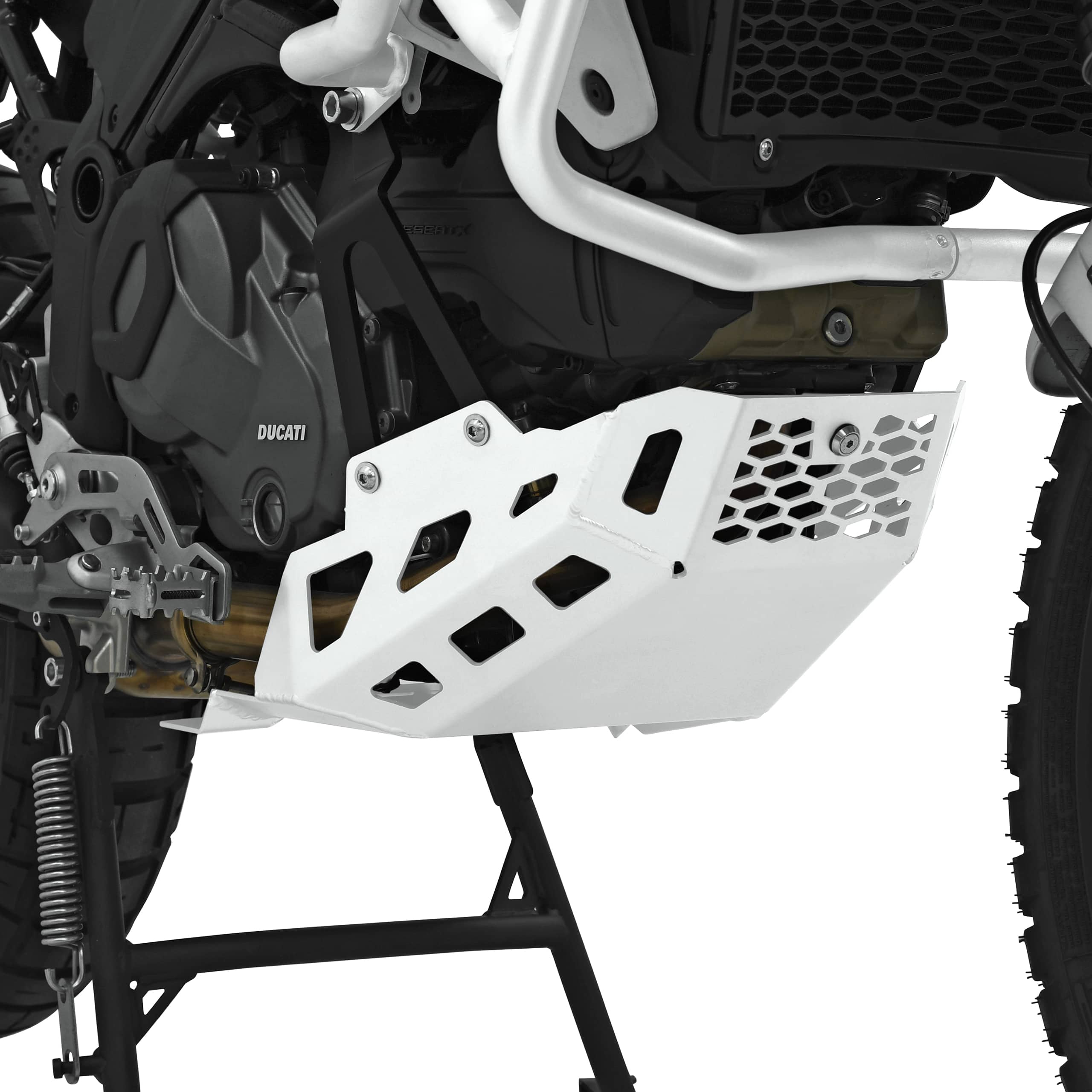 Zieger Motorschutz Alu weiß für Ducati DesertX - Motorradteile & Ersatzteile - Anbauteile