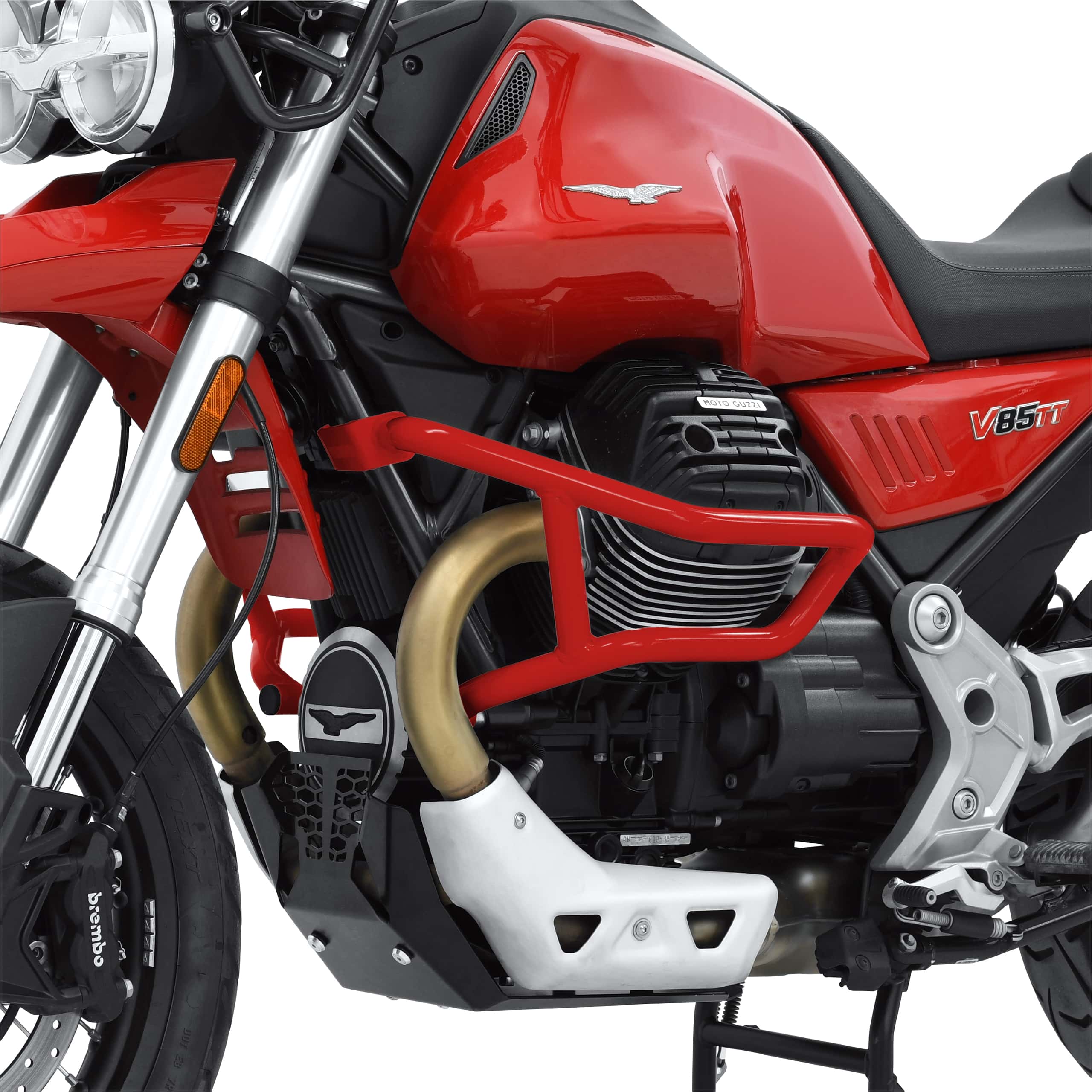 Zieger Sturzbügel rot für Moto Guzzi V85 TT - Motorradteile & Ersatzteile - Anbauteile