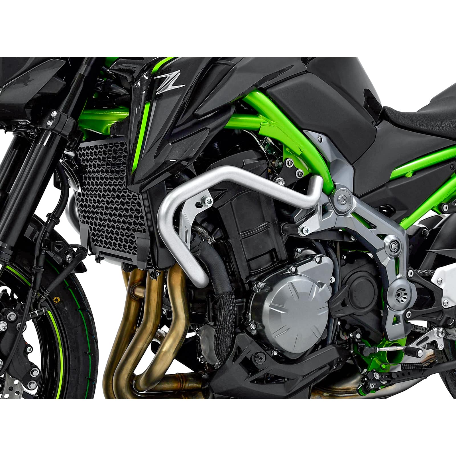 Zieger Sturzbügel silber für Kawasaki Z 900 2017- - Motorradteile & Ersatzteile - Anbauteile