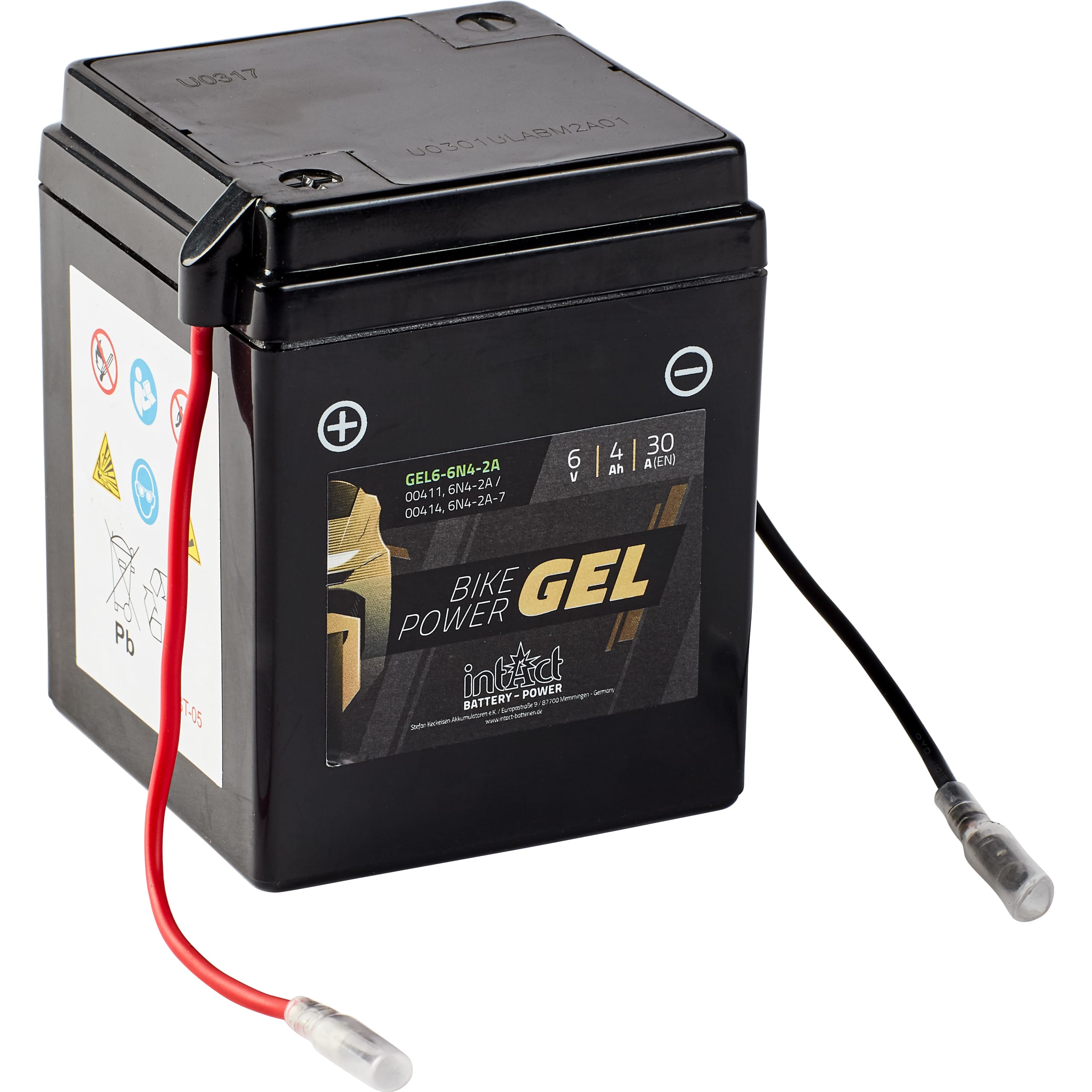 intAct Batterie Bike Power Gel geschlossen 6N4-2A 6 Volt