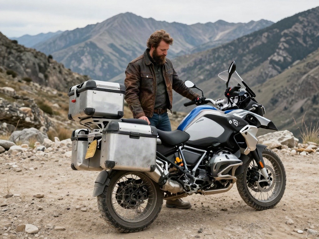 Motorrad Koffer Alu Kunststoff