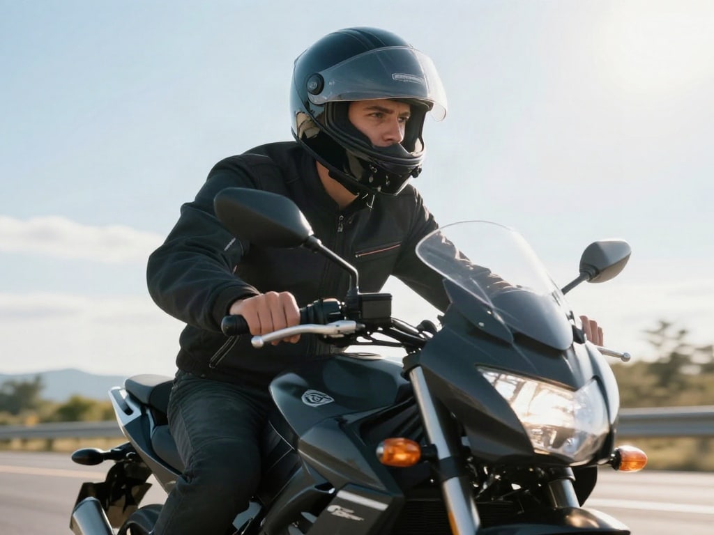 getöntes Motorradvisier