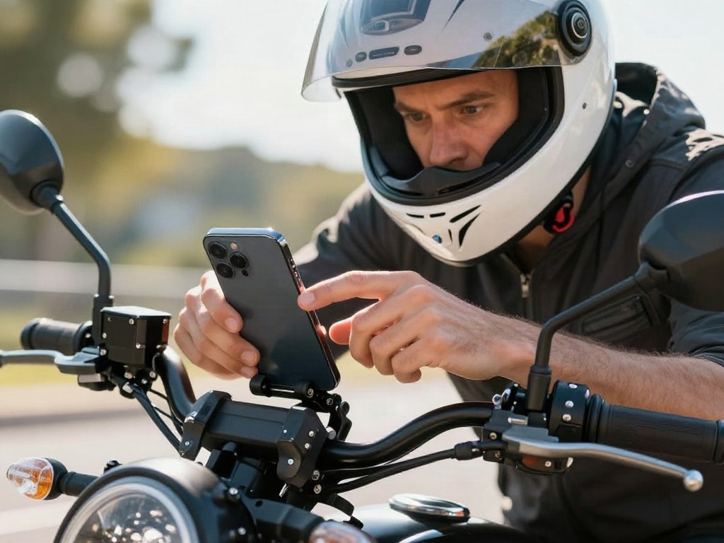 Motorrad Handyhalterung