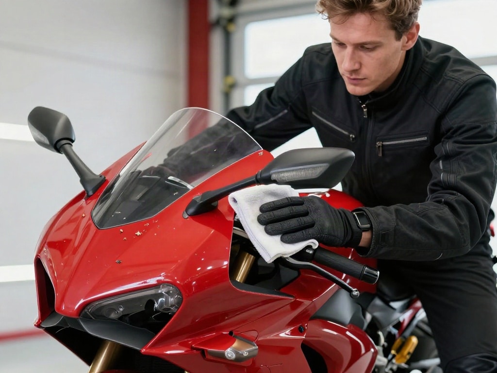 Motorrad Insekten entfernen