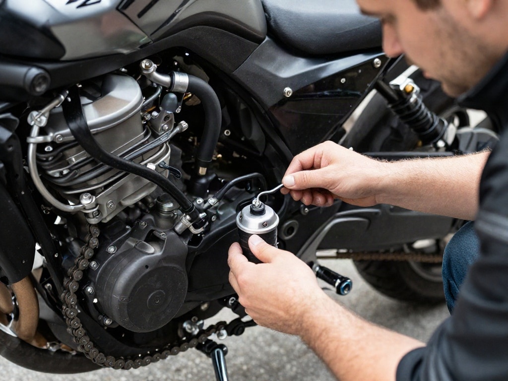 Kettenöler Motorrad
