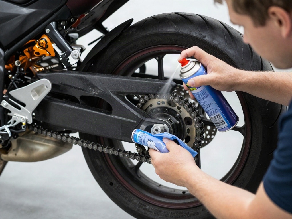 Kettenspray Motorrad