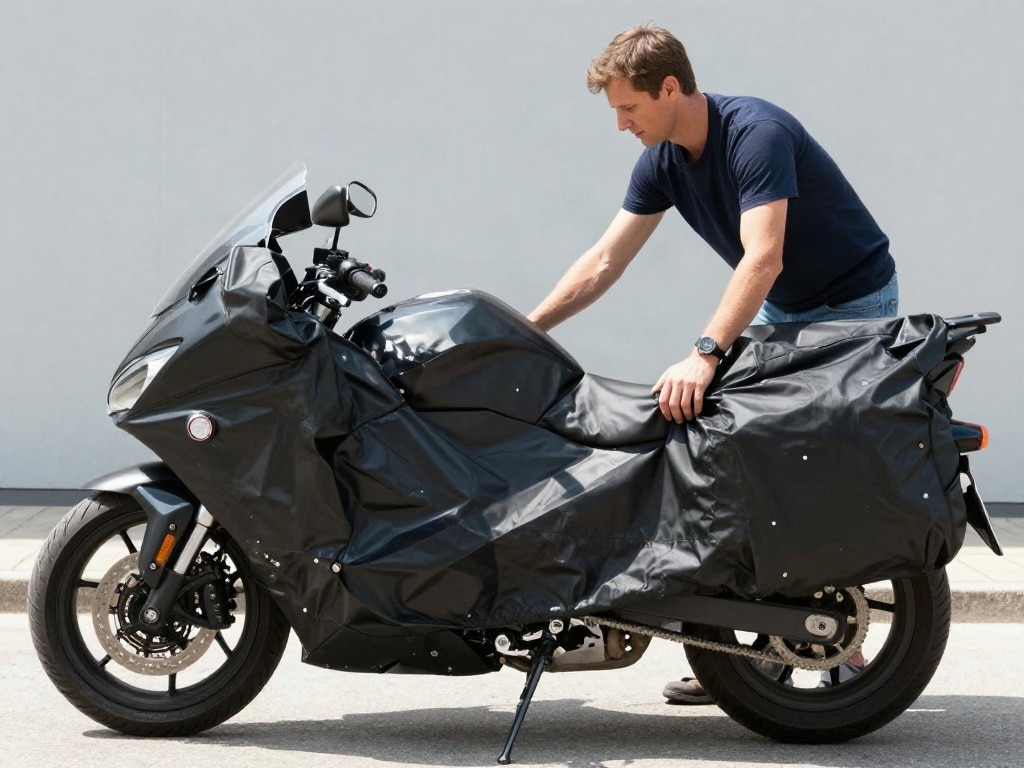 Motorrad Abdeckplane