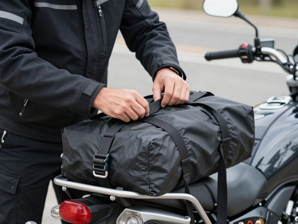 Motorrad Gepäck befestigen