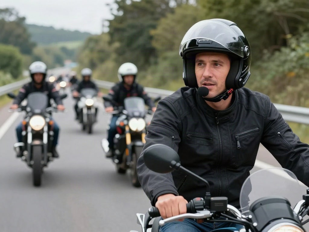 Motorrad Intercom Gruppe