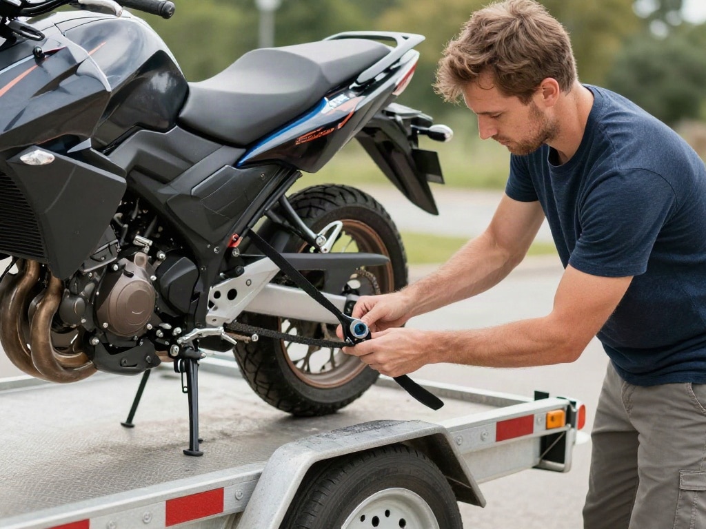 Motorrad transportieren