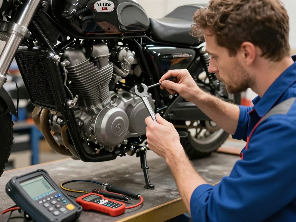 Motorrad Batterie lädt nicht