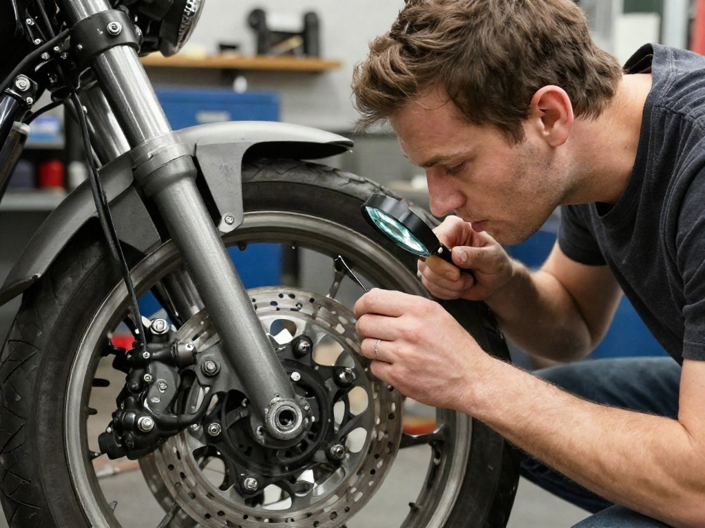 Motorrad Bremse quietscht