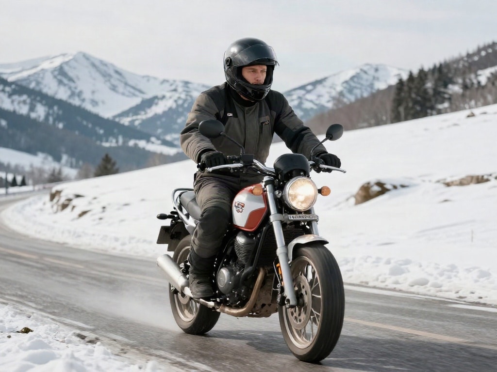 Motorrad Winter