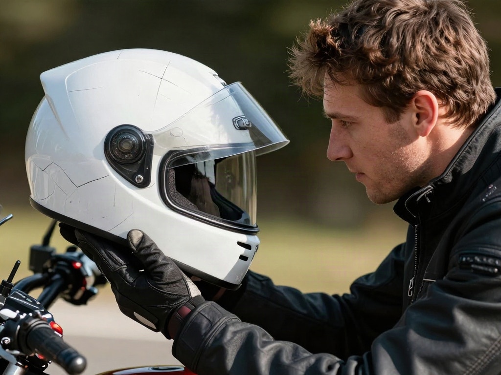 Motorradhelm wechseln