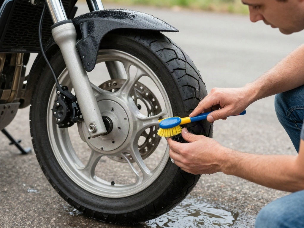 Motorrad Reifen lagern
