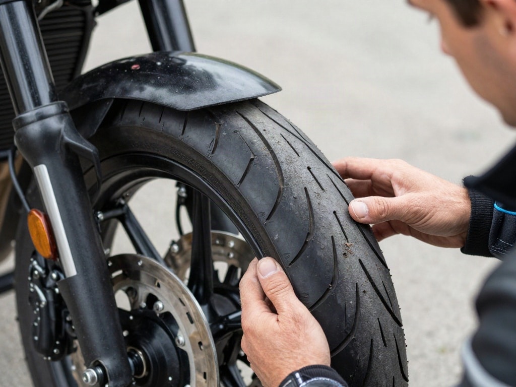 Motorrad Reifen wechseln