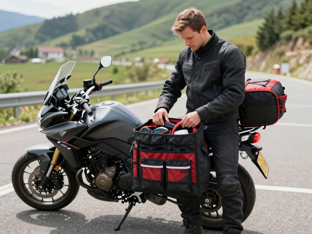 Motorrad Werkzeug unterwegs