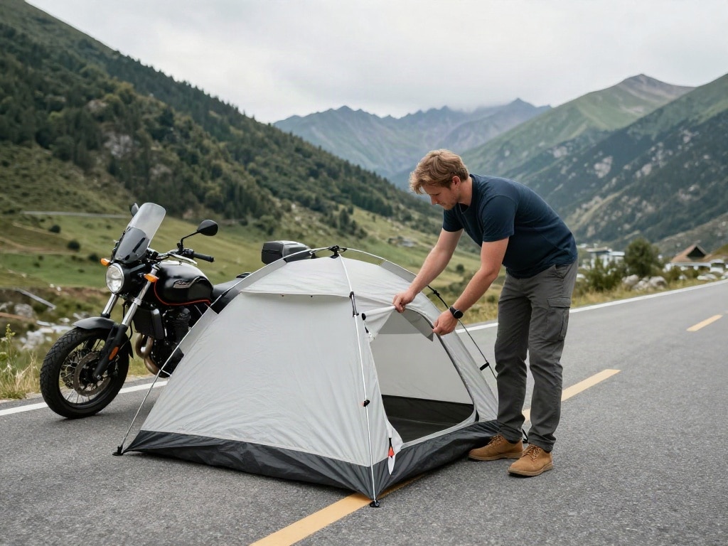 Motorrad Zelt